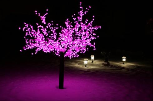 Светящиеся светодиодные деревья: фото идеи, видео своими руками