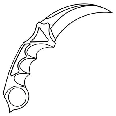 Ножи из CS: GO (КС ГО) - чертежи для распечатки на А4 - ПринтМания
